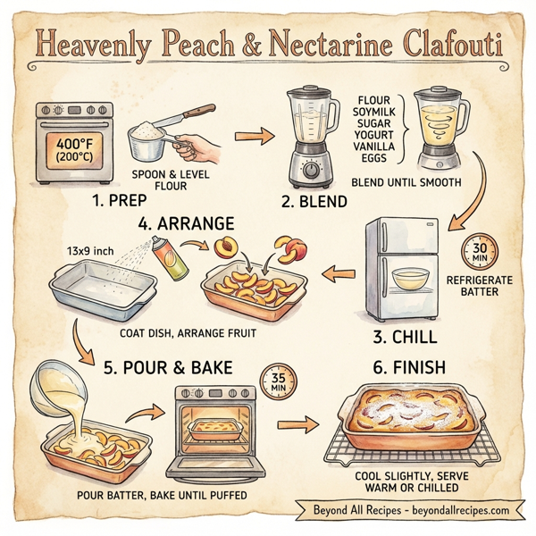 Heavenly Peach & Nectarine Clafouti instructions