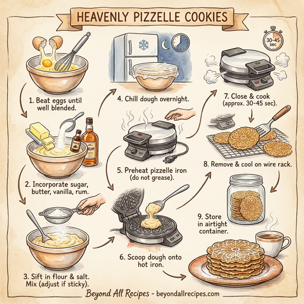 Heavenly Pizzelle Cookies instructions