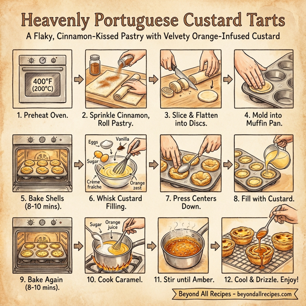 Heavenly Portuguese Custard Tarts instructions