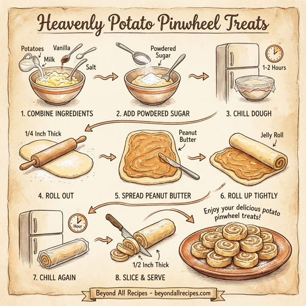 Heavenly Potato Pinwheel Treats instructions