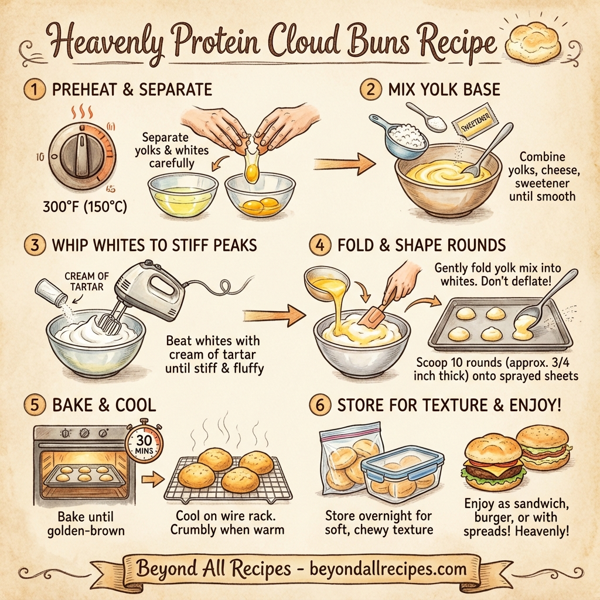 Heavenly Protein Cloud Buns instructions