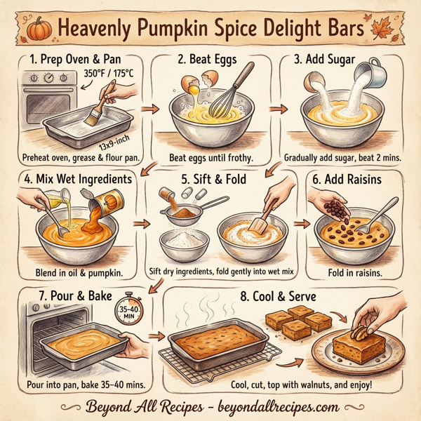 Heavenly Pumpkin Spice Delight Bars instructions