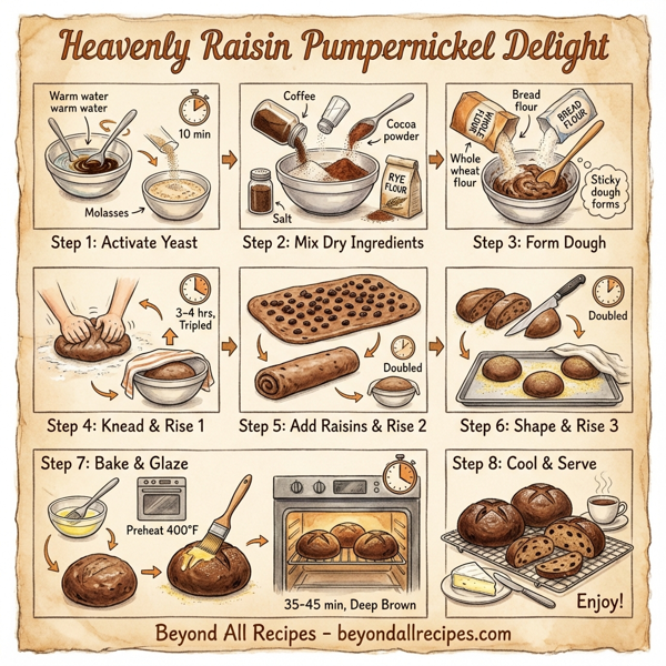 Heavenly Raisin Pumpernickel Delight instructions