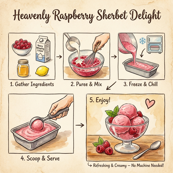 Heavenly Raspberry Sherbet Delight instructions