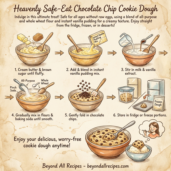 Heavenly Safe-Eat Chocolate Chip Cookie Dough instructions