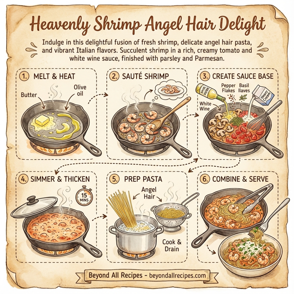 Heavenly Shrimp Angel Hair Delight instructions