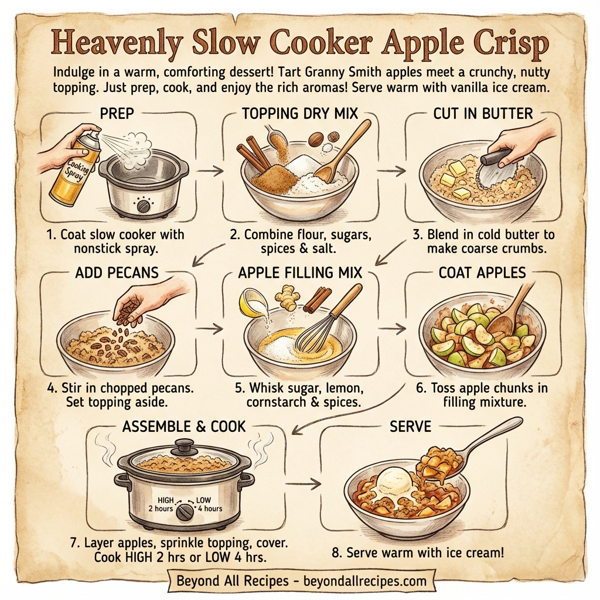 Heavenly Slow Cooker Apple Crisp instructions
