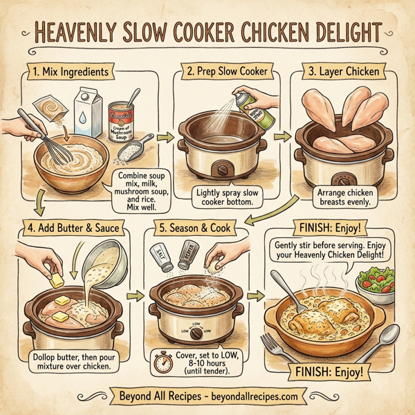 Heavenly Slow Cooker Chicken Delight instructions