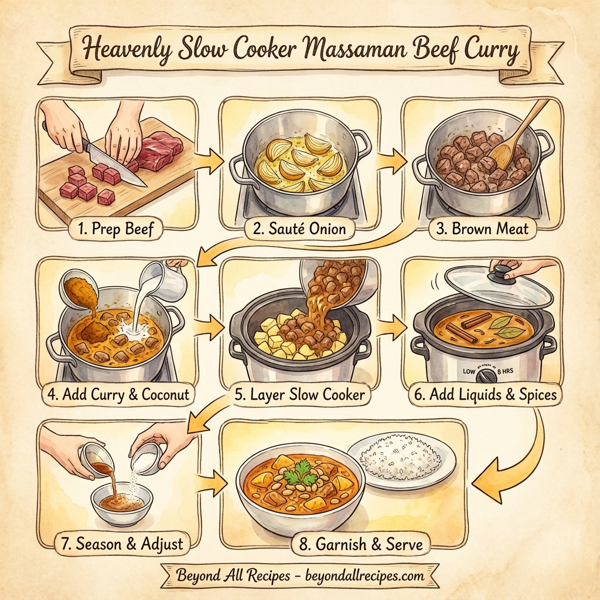 Heavenly Slow Cooker Massaman Beef Curry instructions