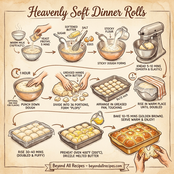 Heavenly Soft Dinner Rolls instructions