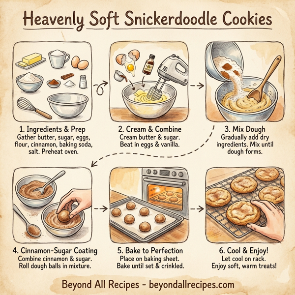 Heavenly Soft Snickerdoodle Cookies instructions