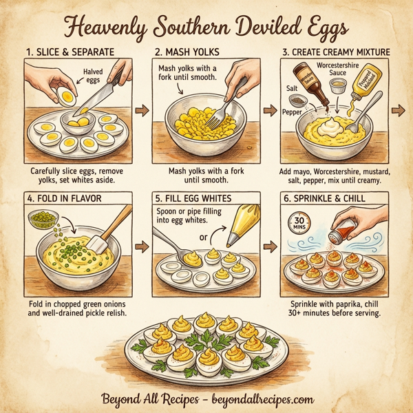 Heavenly Southern Deviled Eggs instructions