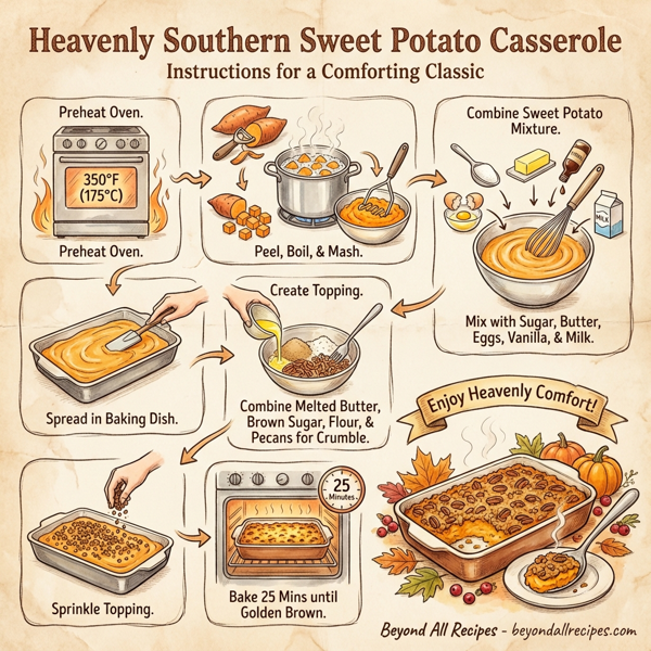 Heavenly Southern Sweet Potato Casserole instructions