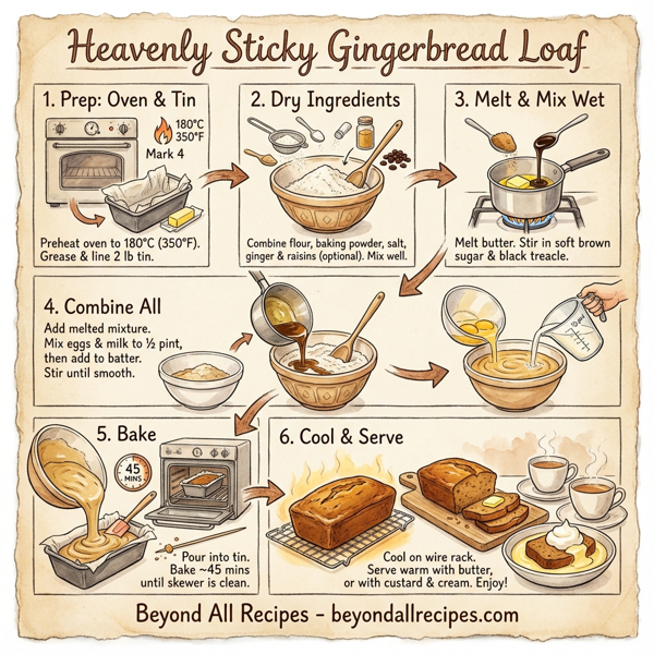 Heavenly Sticky Gingerbread Loaf instructions