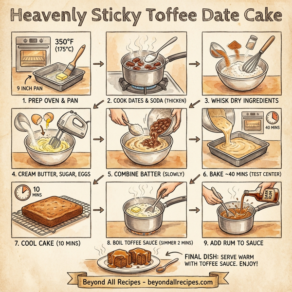 Heavenly Sticky Toffee Date Cake instructions