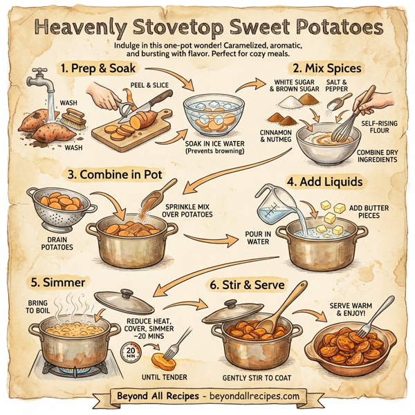 Heavenly Stovetop Sweet Potatoes instructions