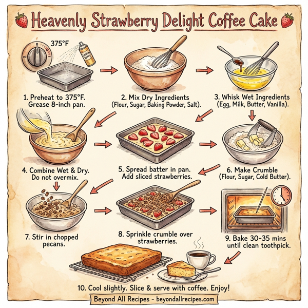 Heavenly Strawberry Delight Coffee Cake instructions