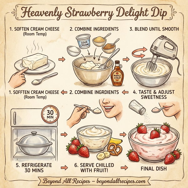 Heavenly Strawberry Delight Dip instructions