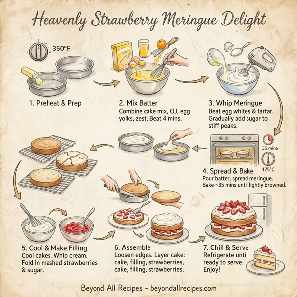 Heavenly Strawberry Meringue Delight instructions