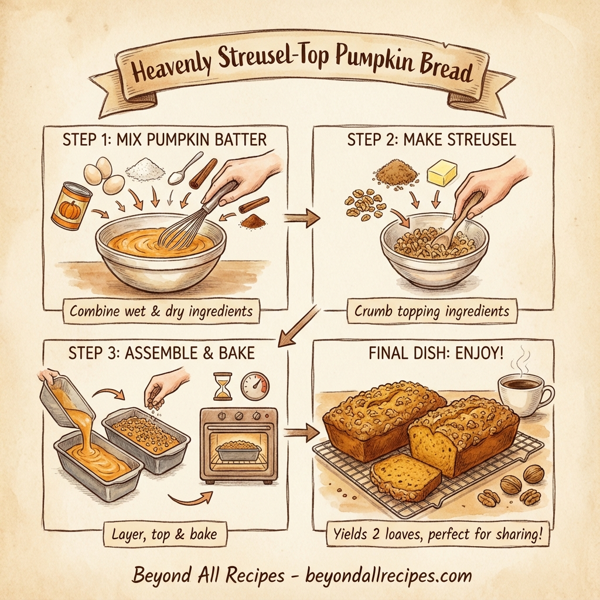 Heavenly Streusel-Top Pumpkin Bread instructions