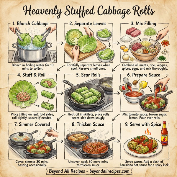 Heavenly Stuffed Cabbage Rolls instructions
