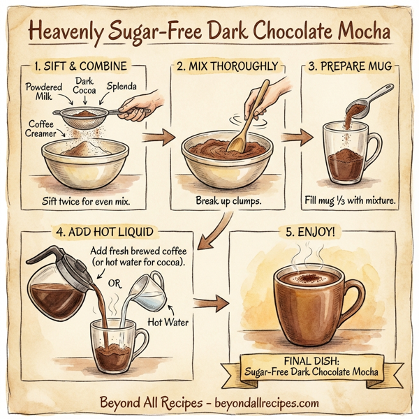 Heavenly Sugar-Free Dark Chocolate Mocha instructions