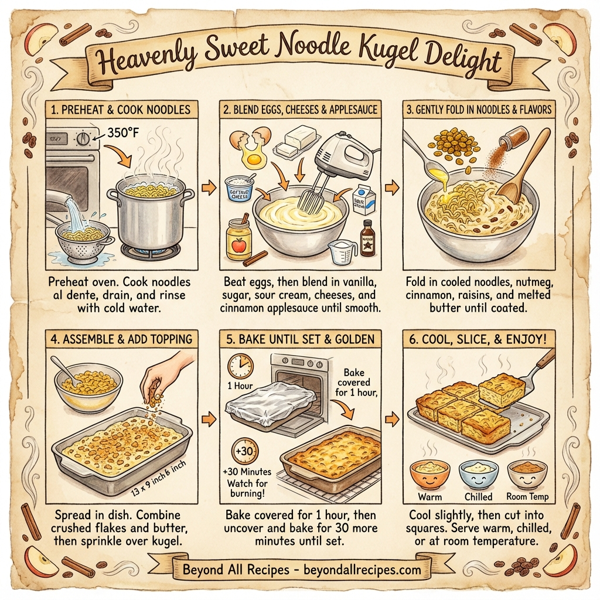 Heavenly Sweet Noodle Kugel Delight instructions