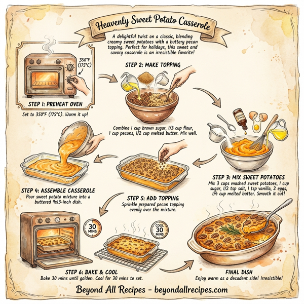 Heavenly Sweet Potato Casserole instructions