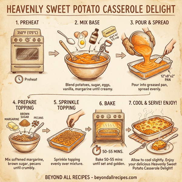Heavenly Sweet Potato Casserole Delight instructions