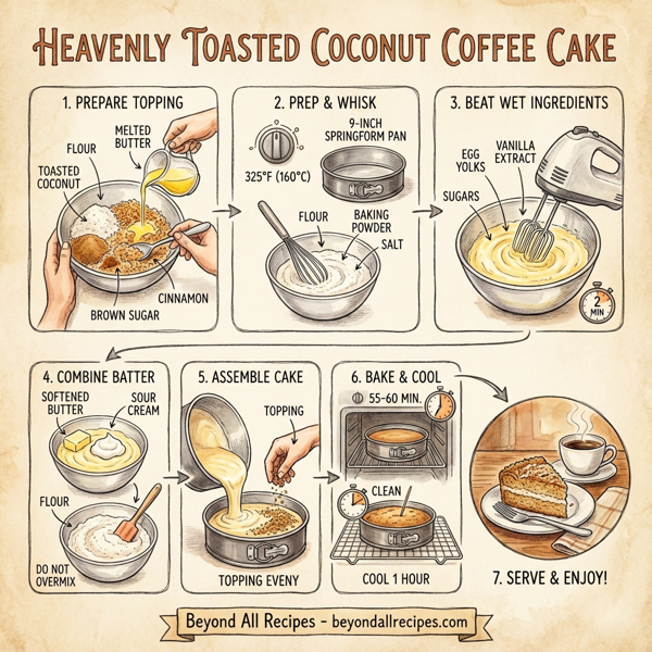 Heavenly Toasted Coconut Coffee Cake instructions