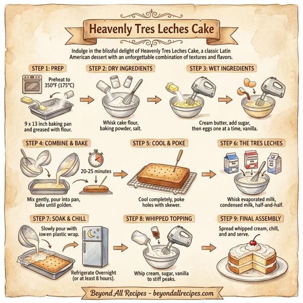 Heavenly Tres Leches Cake instructions