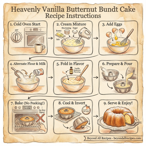 Heavenly Vanilla Butternut Bundt Cake instructions