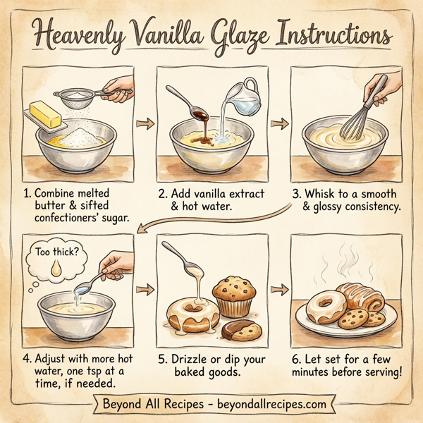 Heavenly Vanilla Glaze instructions