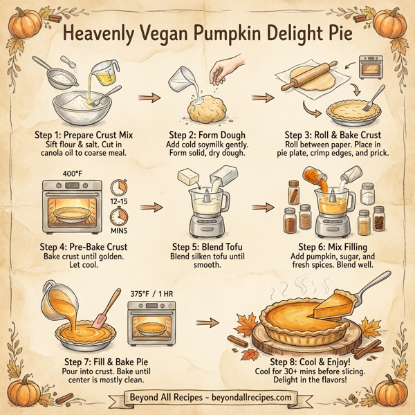 Heavenly Vegan Pumpkin Delight Pie instructions
