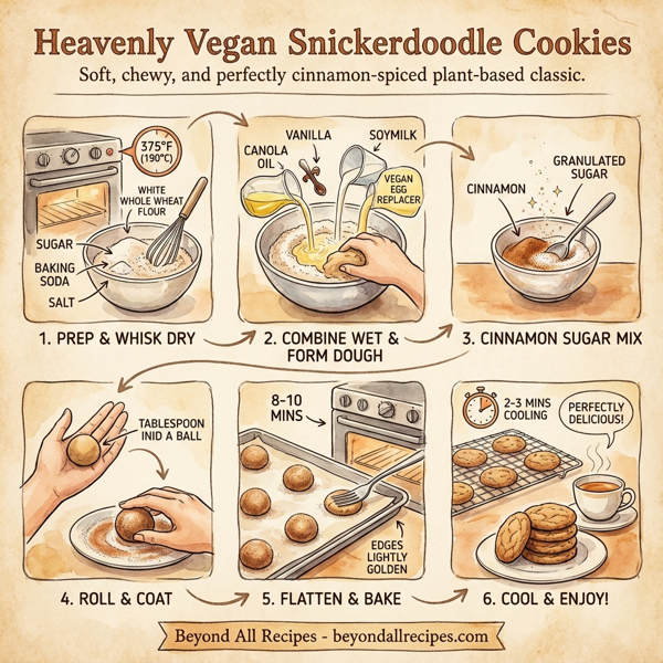 Heavenly Vegan Snickerdoodle Cookies instructions