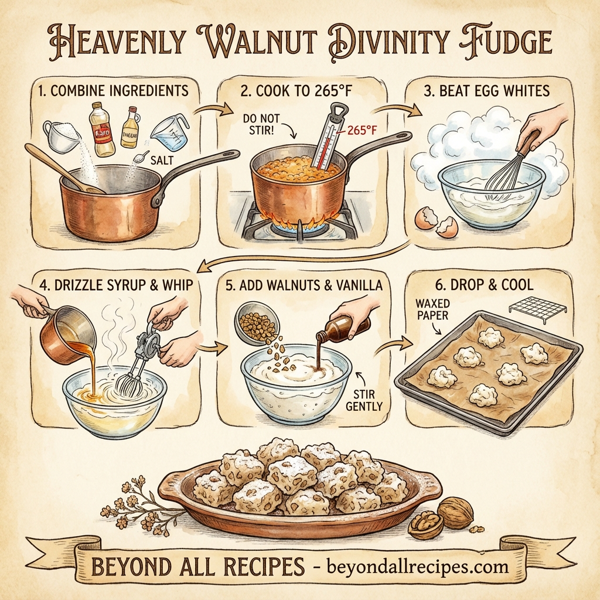 Heavenly Walnut Divinity Fudge instructions