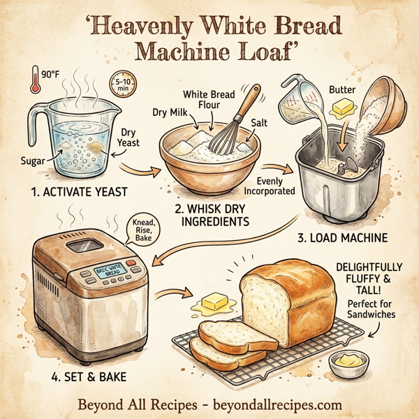 Heavenly White Bread Machine Loaf instructions