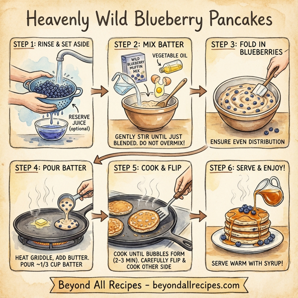 Heavenly Wild Blueberry Pancakes instructions