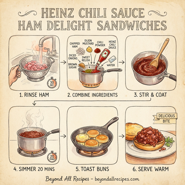 Heinz Chili Sauce Ham Delight Sandwiches instructions