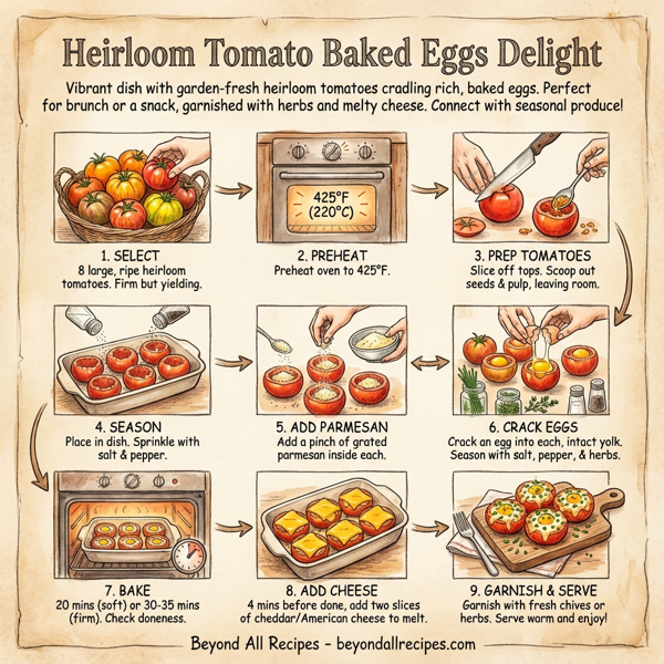 Heirloom Tomato Baked Eggs Delight instructions