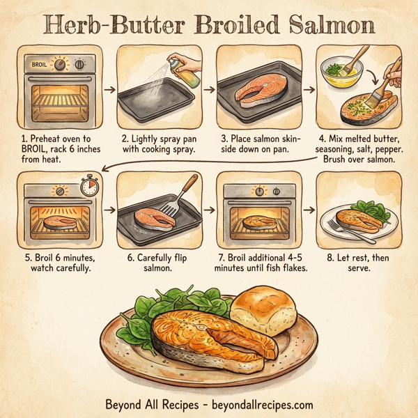 Herb-Butter Broiled Salmon instructions