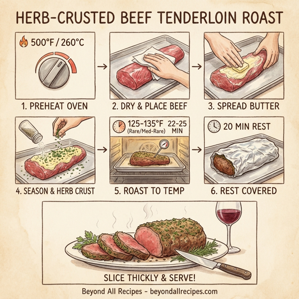 Herb-Crusted Beef Tenderloin Roast instructions