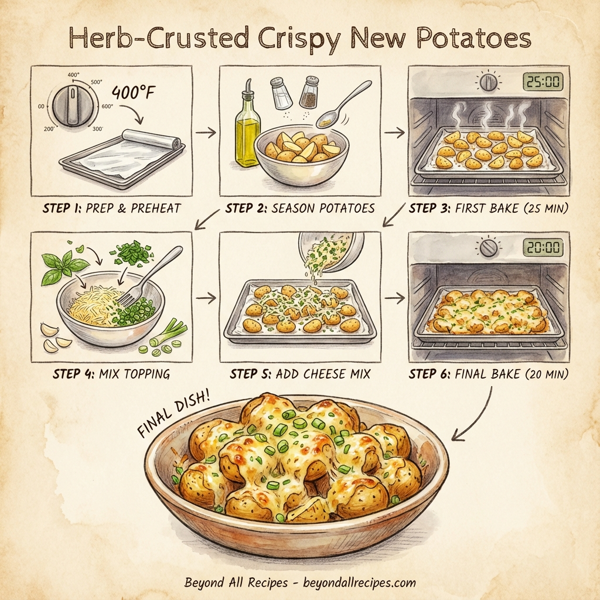 Herb-Crusted Crispy New Potatoes instructions
