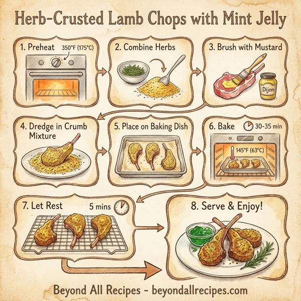 Herb-Crusted Lamb Chops with Mint Jelly instructions