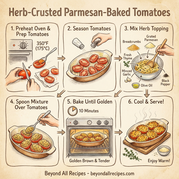 Herb-Crusted Parmesan-Baked Tomatoes instructions