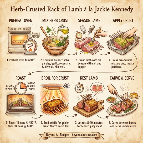 Herb-Crusted Rack of Lamb à la Jackie Kennedy instructions