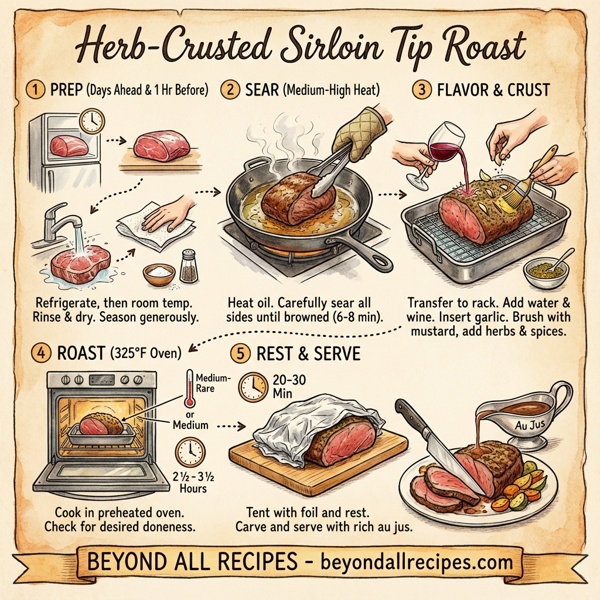 Herb-Crusted Sirloin Tip Roast instructions