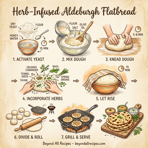 Herb-Infused Aldeburgh Flatbread instructions