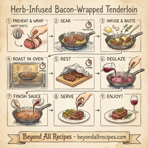 Herb-Infused Bacon-Wrapped Tenderloin instructions