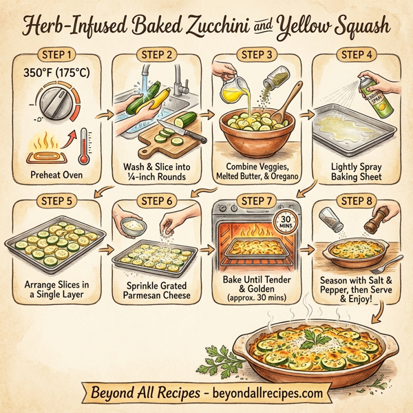 Herb-Infused Baked Zucchini and Yellow Squash instructions